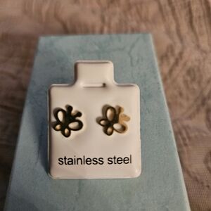 Stainless Steel Butterfly Earrings